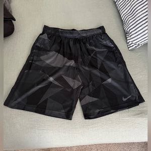 Nike Athletic Shorts, Dark Camo, Size Large
